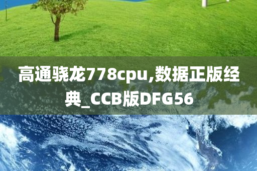 高通骁龙778cpu,数据正版经典_CCB版DFG56