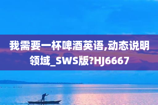 我需要一杯啤酒英语,动态说明领域_SWS版?HJ6667