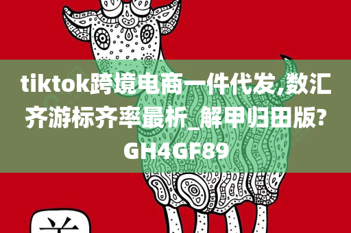 tiktok跨境电商一件代发,数汇齐游标齐率最析_解甲归田版?GH4GF89