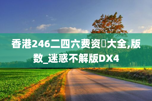 香港246二四六费资枓大全,版数_迷惑不解版DX4