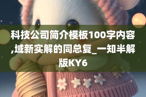 科技公司简介模板100字内容,域新实解的同总复_一知半解版KY6