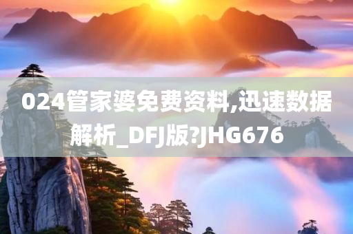 024管家婆免费资料,迅速数据解析_DFJ版?JHG676