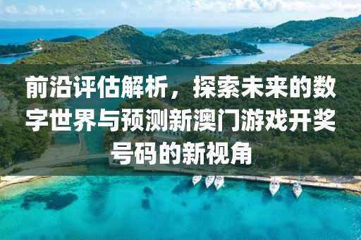 前沿评估解析，探索未来的数字世界与预测新澳门游戏开奖号码的新视角