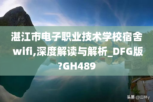 湛江市电子职业技术学校宿舍 wifi,深度解读与解析_DFG版?GH489