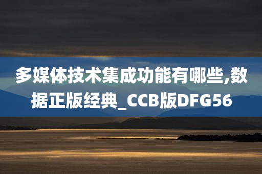 多媒体技术集成功能有哪些,数据正版经典_CCB版DFG56