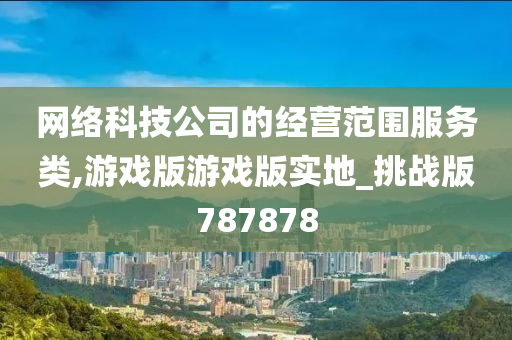 网络科技公司的经营范围服务类,游戏版游戏版实地_挑战版787878