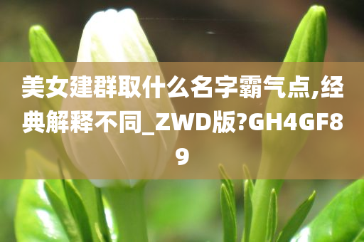 美女建群取什么名字霸气点,经典解释不同_ZWD版?GH4GF89