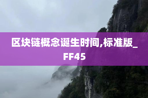 区块链概念诞生时间,标准版_FF45