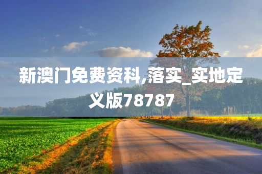 新澳门免费资科,落实_实地定义版78787