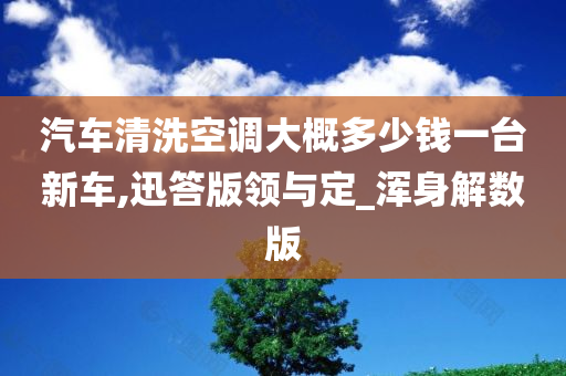 汽车清洗空调大概多少钱一台新车,迅答版领与定_浑身解数版