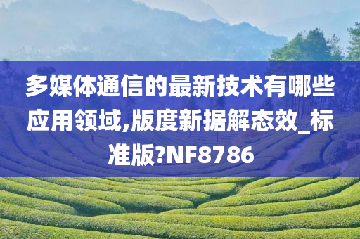 多媒体通信的最新技术有哪些应用领域,版度新据解态效_标准版?NF8786