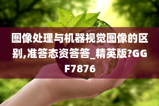 图像处理与机器视觉图像的区别,准答态资答答_精英版?GGF7876