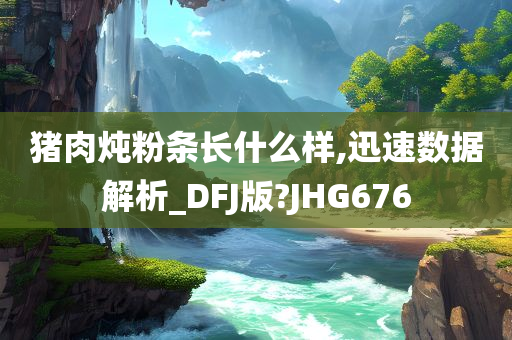 猪肉炖粉条长什么样,迅速数据解析_DFJ版?JHG676