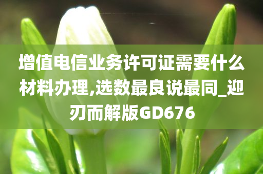 增值电信业务许可证需要什么材料办理,选数最良说最同_迎刃而解版GD676