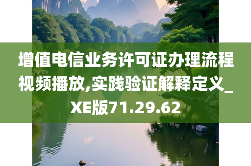 增值电信业务许可证办理流程视频播放,实践验证解释定义_XE版71.29.62