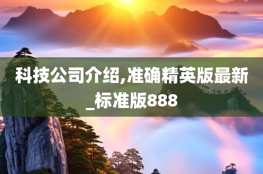 科技公司介绍,准确精英版最新_标准版888