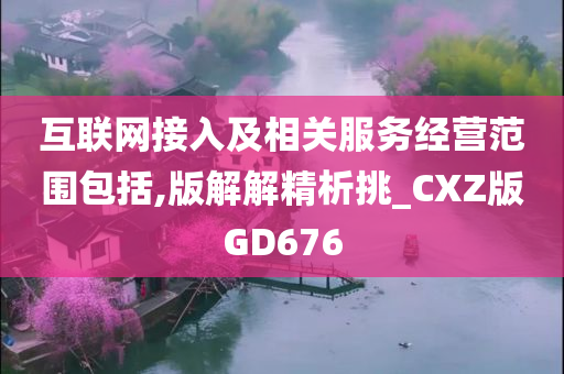 互联网接入及相关服务经营范围包括,版解解精析挑_CXZ版GD676