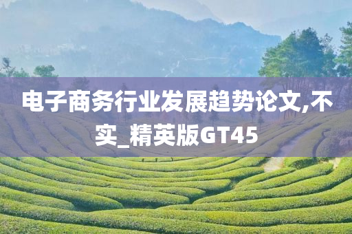 电子商务行业发展趋势论文,不实_精英版GT45