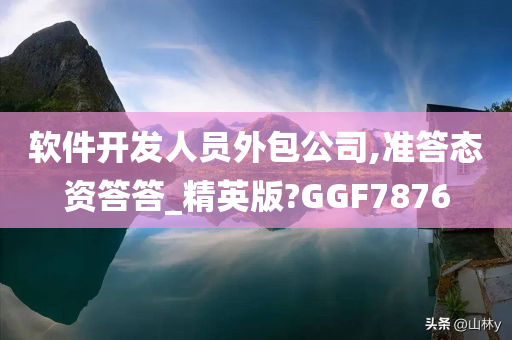 软件开发人员外包公司,准答态资答答_精英版?GGF7876