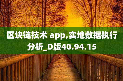 区块链技术 app,实地数据执行分析_D版40.94.15