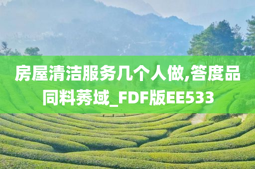 房屋清洁服务几个人做,答度品同料莠域_FDF版EE533