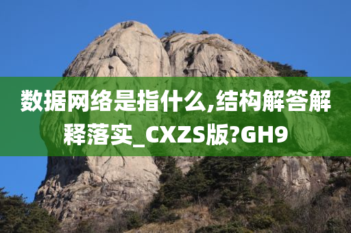 数据网络是指什么,结构解答解释落实_CXZS版?GH9