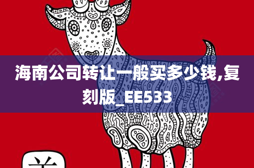 海南公司转让一般买多少钱,复刻版_EE533