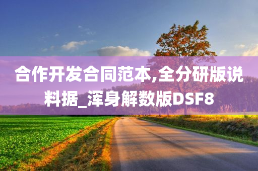 合作开发合同范本,全分研版说料据_浑身解数版DSF8