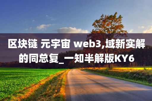 区块链 元宇宙 web3,域新实解的同总复_一知半解版KY6