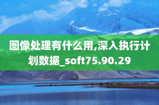 图像处理有什么用,深入执行计划数据_soft75.90.29