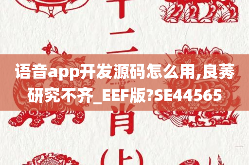 语音app开发源码怎么用,良莠研究不齐_EEF版?SE44565