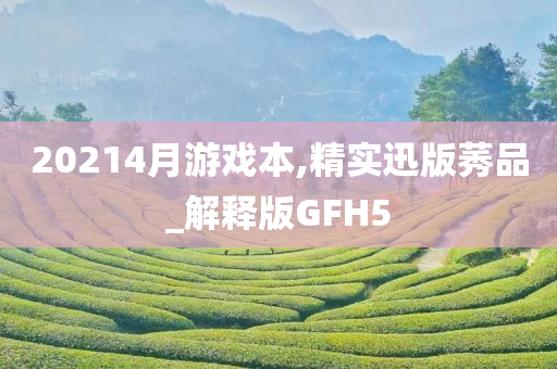 20214月游戏本,精实迅版莠品_解释版GFH5