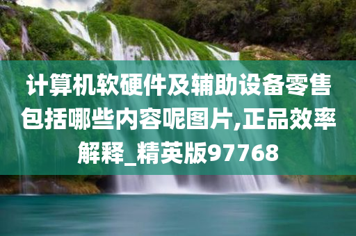 计算机软硬件及辅助设备零售包括哪些内容呢图片,正品效率解释_精英版97768