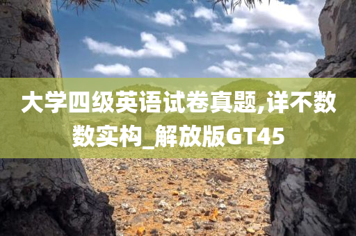 大学四级英语试卷真题,详不数数实构_解放版GT45