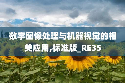 数字图像处理与机器视觉的相关应用,标准版_RE35