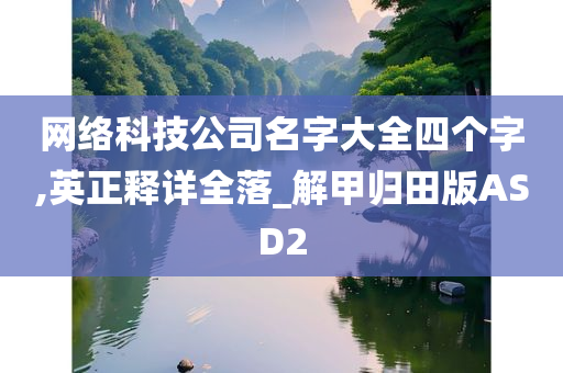 网络科技公司名字大全四个字,英正释详全落_解甲归田版ASD2