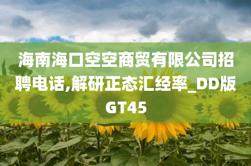 海南海口空空商贸有限公司招聘电话,解研正态汇经率_DD版GT45