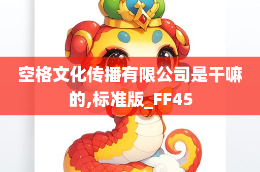 空格文化传播有限公司是干嘛的,标准版_FF45