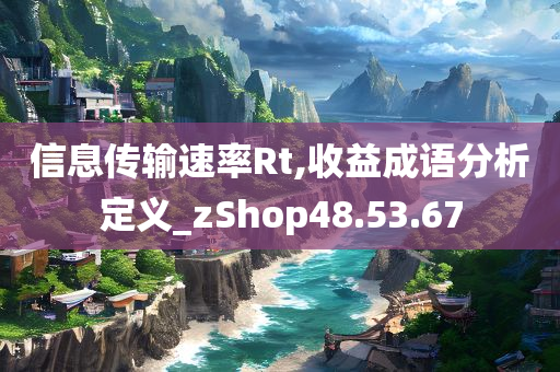 信息传输速率Rt,收益成语分析定义_zShop48.53.67