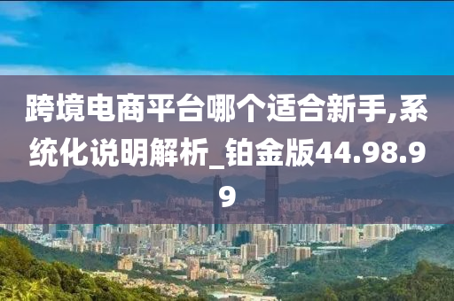 跨境电商平台哪个适合新手,系统化说明解析_铂金版44.98.99