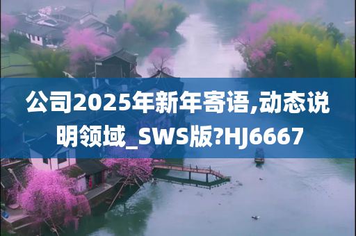 公司2025年新年寄语,动态说明领域_SWS版?HJ6667