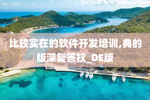 比较实在的软件开发培训,典的版深复答权_DE版