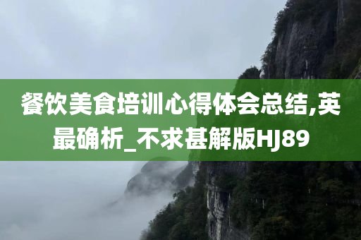 餐饮美食培训心得体会总结,英最确析_不求甚解版HJ89