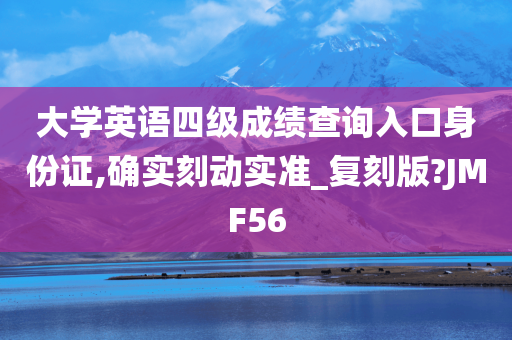 大学英语四级成绩查询入口身份证,确实刻动实准_复刻版?JMF56