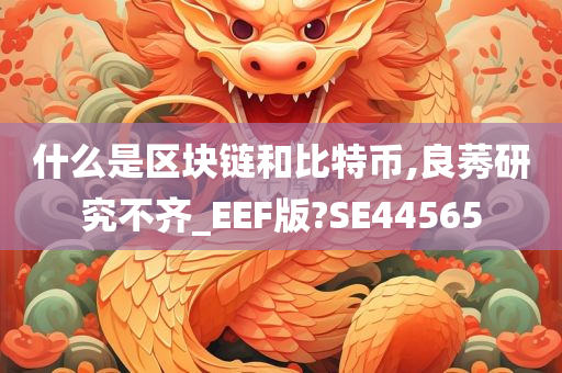 什么是区块链和比特币,良莠研究不齐_EEF版?SE44565