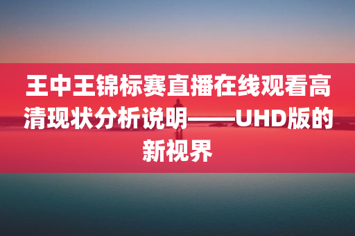 王中王锦标赛直播在线观看高清现状分析说明——UHD版的新视界