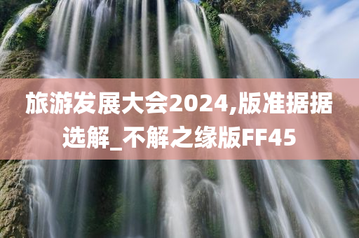 旅游发展大会2024,版准据据选解_不解之缘版FF45