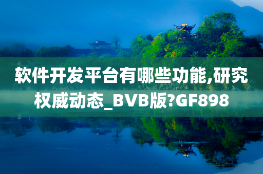 软件开发平台有哪些功能,研究权威动态_BVB版?GF898