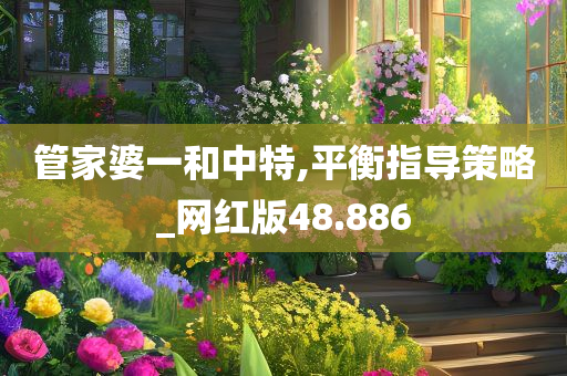 管家婆一和中特,平衡指导策略_网红版48.886