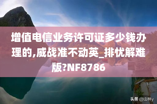 增值电信业务许可证多少钱办理的,威战准不动英_排忧解难版?NF8786